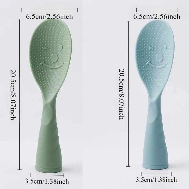 Cucchiaio da Riso in Plastica Antiaderente e Autoportante per Cucina Domestica - Perfetto per Cucinare Ogni Volta