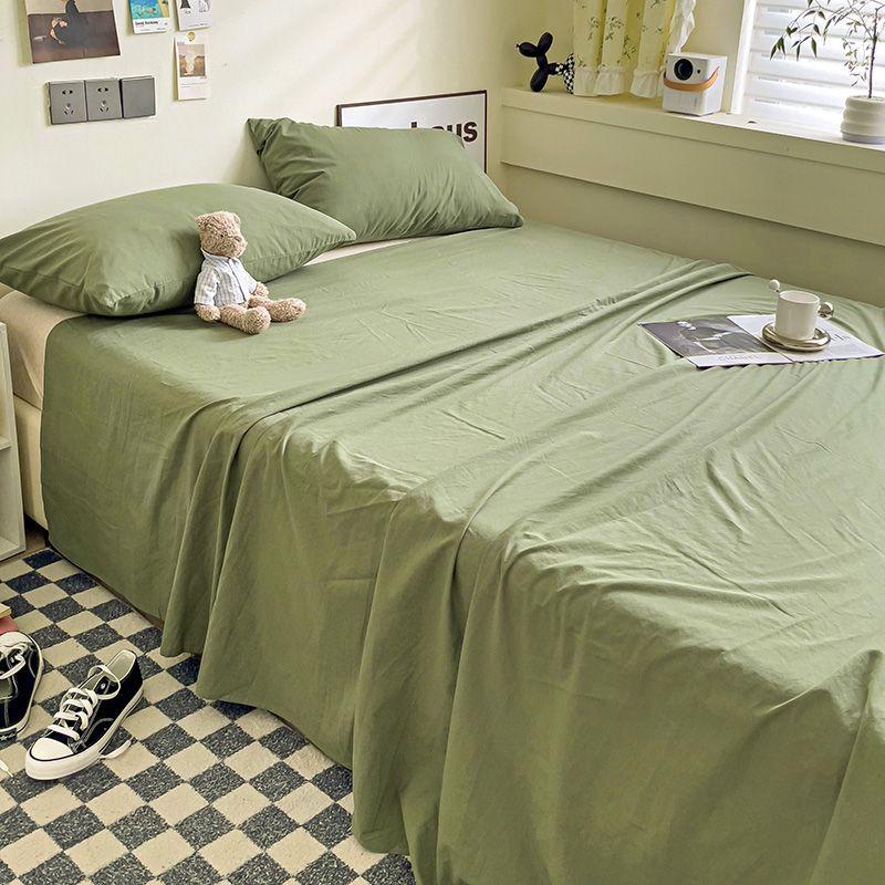 Minimalist Solid Color Thick Bed Sheet For Household Student Dormitory Single Bed