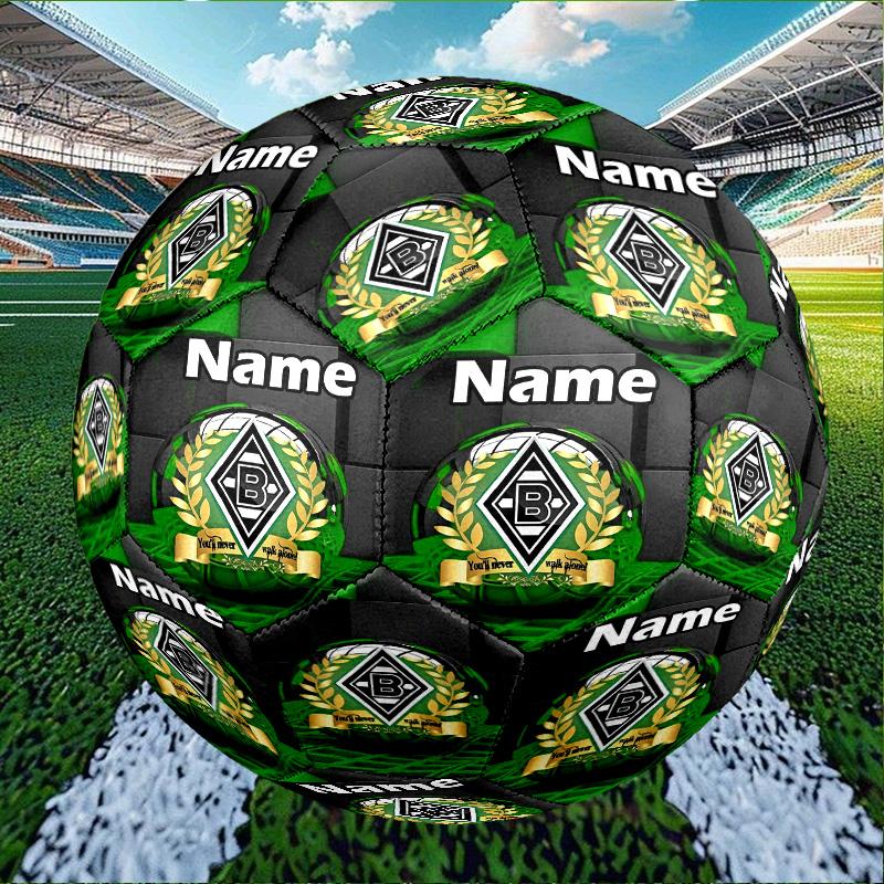 Custom Name Personalized Borussia Monchengladbach Print Size 5 Soccer Ball Training & Match Football, for Team, Kicking, Gift for Football