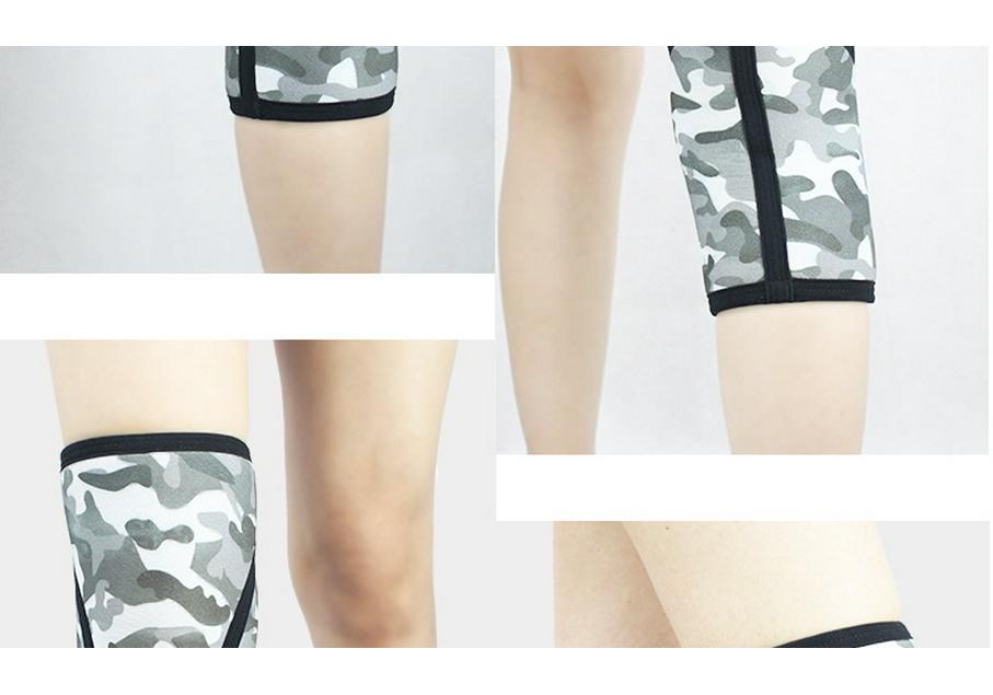 Hercules 7mm Camouflage Neoprene Knee Pads: Anti-slip Compression Support for Weightlifting & Running