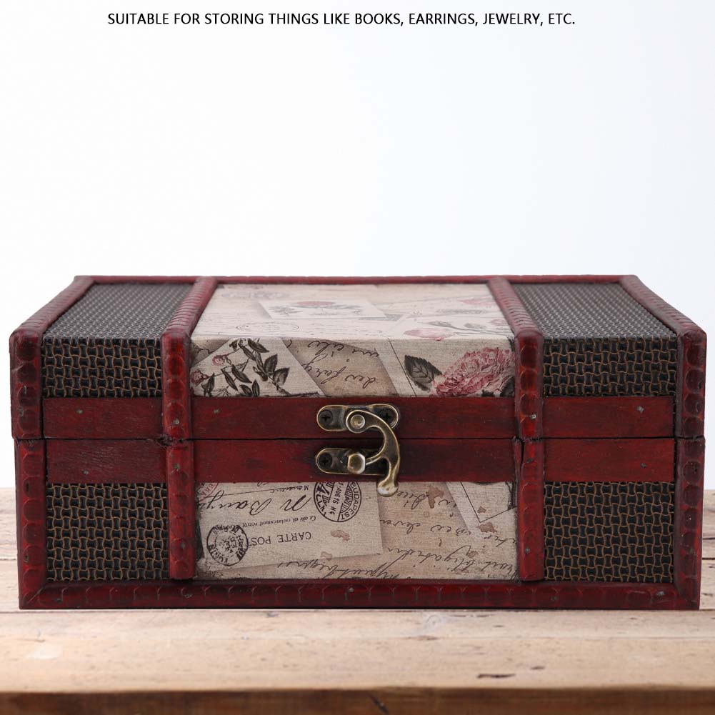 Vintage Wooden Jewelry Storage Box   Wooden Decorative Book Box(Grape)