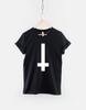 Upside Down Cross T-Shirt: Hipster Geometric Graphic, Bold Statement Design (Ring Spun Cotton, XS-6XL)