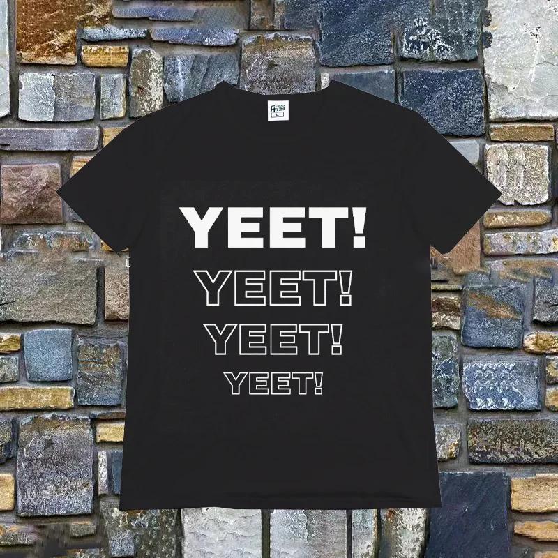 Retro Tričko Jey Uso Yeet Vtipné citáty Wresting Lovers Grafické tričko Měkké Unisex Tričko s výstřihem do O Letní tričko Módní topy