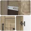 Sideboard In Sonoma Oak Finish 66 X 34.5 X 87 Cm Engineered Wood