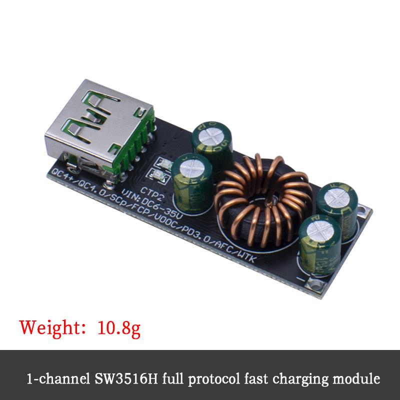 LIZAO USB Type-C Quick Charger Adapter QC3.0 QC4.0 6-35V Buck Boost Module SW3518 SW3516