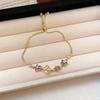 Exquisite Zirconia Star Flower Bracelet: Fashionable, Versatile, and Elegant Women's Hand Jewelry