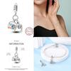 Copper Golden Snowflake Magic Ball Carousel Pendant Beads Fit Charm Original Bracelet Women Diy Jewelry Making Gift