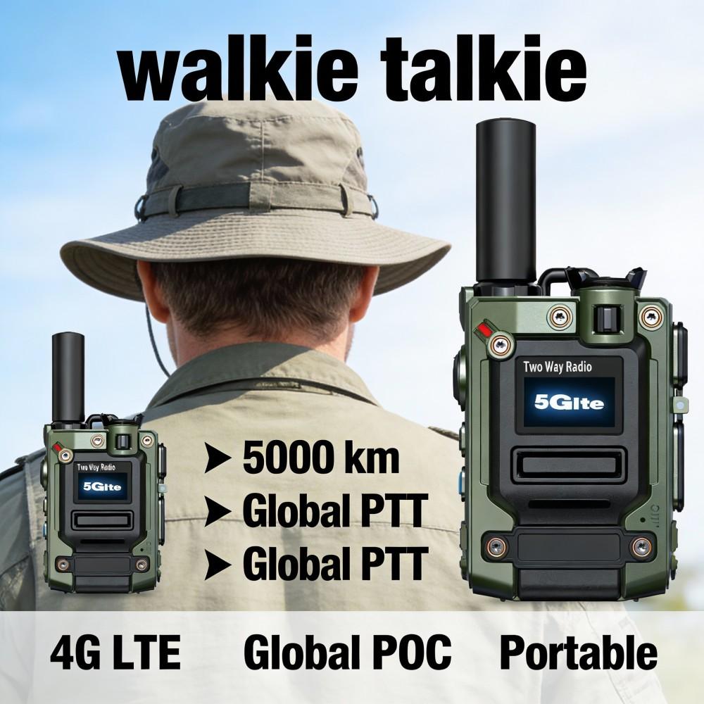 Globales Walkie-Talkie 4G 3G 2G integriertes bidirektionales Dualfrequenz-Walkie-Talkie mit unbegrenzter Entfernung von 5000 Kilometern