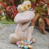 Garden Decoration Resin Frog Statue Cartoon Cute Miniatures Figurine Handicraft Animal Sculpture Park