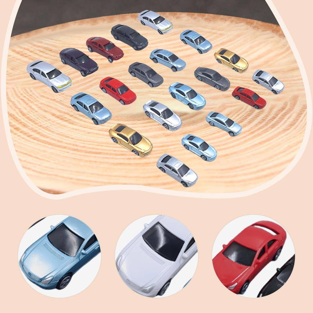 20 Miniatur bemalte Autos, Modellfahrzeuge, Diecast Sandtisch für