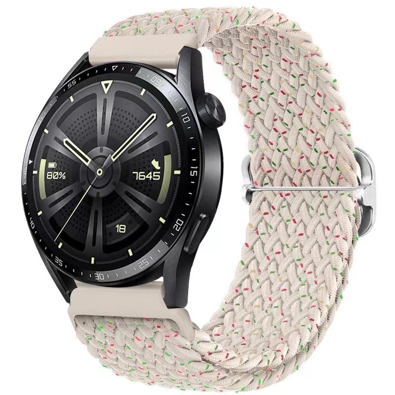 22mm Nylon-Schlaufenarmband für Samsung Watch 46mm/Gear S3/3/4/5/6/7/Huawei Watch GT/2/3/GT5 Pro 46mm Geflochtenes Armband für Amazfit GTR