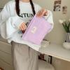 Cute Canvas Striped Travel Cosmetic Lipstick Brush Storage Bag Toiletry Kit Girl Kawaii Makeup Handbags Organizer Pouch Bag