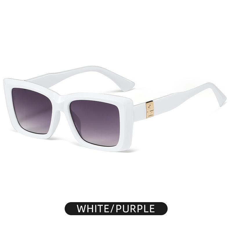 New Fashion Square Sunglasses Trendy Light Luxury Sunglasses For Men's High-end Ultraviolet-proof Large Frame