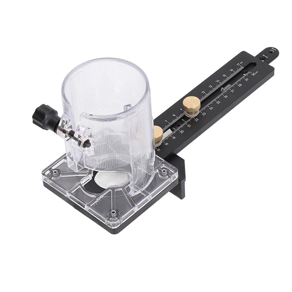 Wood Trimmer Router Base CNC 8mm Pin 2.5mm Nail Holes Milling Circle Slotting Base for 65mm Dia