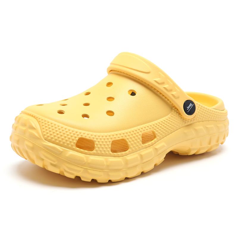 Jeep EVA Fashion Simple Hole Shoes Women Shoes Yellow P301091409-4