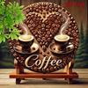 Metal Tin Sign Coffee Lovers Wall Art 8x8 Inches Waterproof Heat Resistant Home Decor