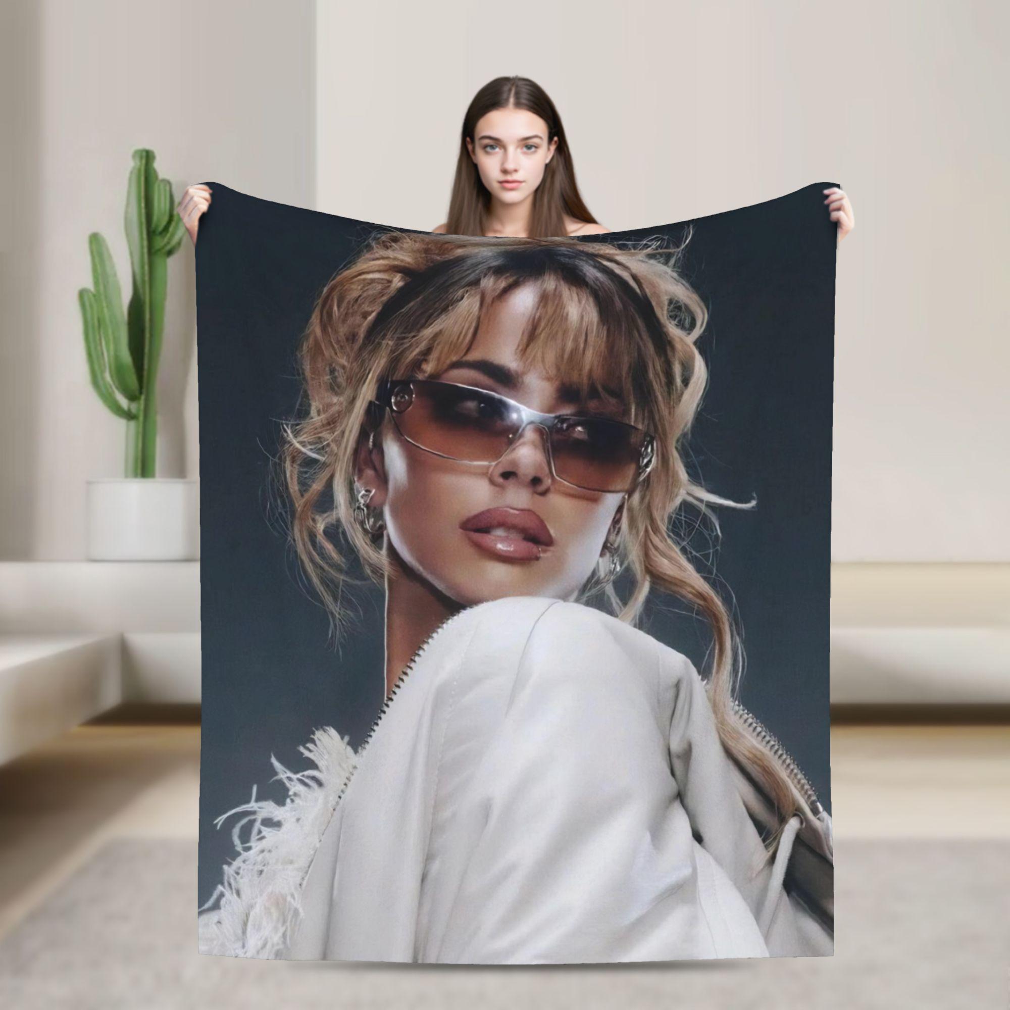 TINI STOESSEL Futtura Tour  Flannel Blankets  Super Warm Throw Blanket for Living Room Camping Pattern Bedspread Sofa Bed Cover 30x40in