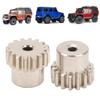 2Pcs RC Motor Gear Set M0.6 16T Precise Fit Low Noise Steel Pinion Motor Gears for 1/12 1/16 Remote 