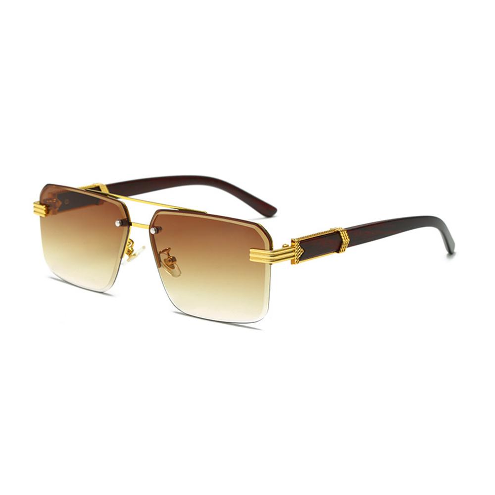 Rimless Sunglasses Rectangle Fashion Popular Women Men Shades Small Square Sun Glasses For Female male Summer Traveling Oculos