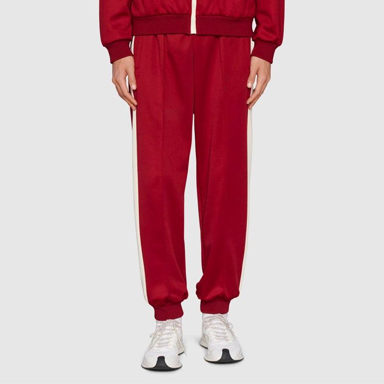 GUCCI Knitted Sweatpants Men's Red 673755-XJDUZ-6240