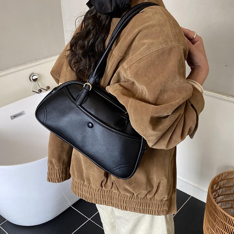 Fashion large-capacity bag women's 2025 new commuter versatile shoulder underarm bag portable pillow bag Boston bag