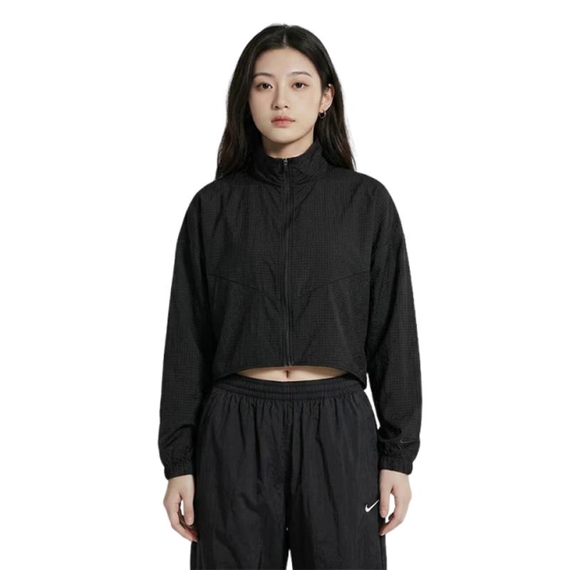 Nike Women's Lightweight Breathable Stand-Collar Woven Windbreaker Jacket