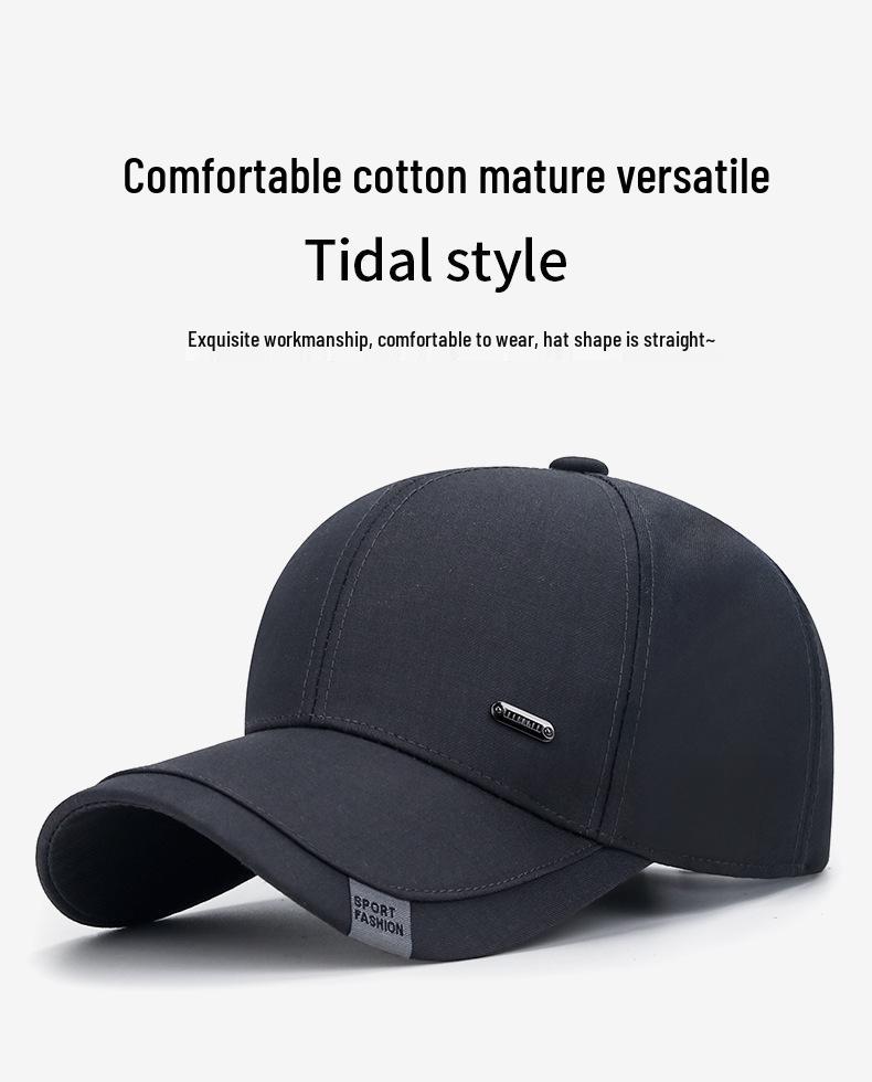 Men's Duckbill Cap - Spring/Autumn Fashion for Middle-Aged & Elderly