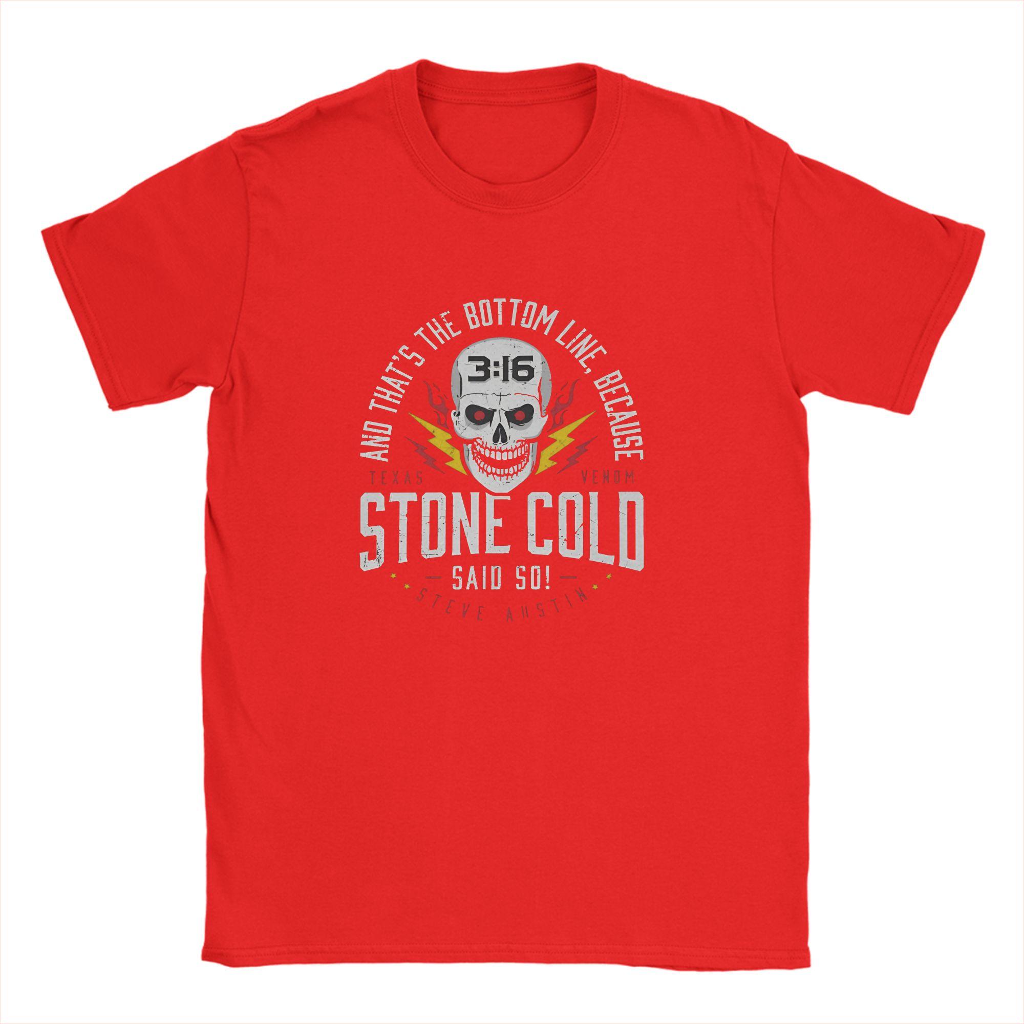 Stone Cold Steve Austin Said So 80000000 TShirt for Unisex Crew Neck Pure Cotton T Shirt  Short Sleeve Tees Printing Clothes S