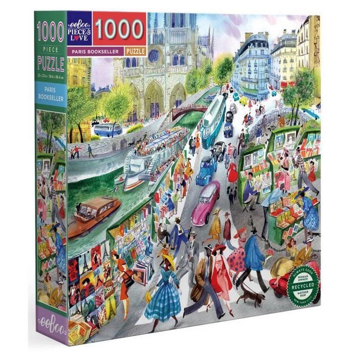 Puzzle - EEBOO - Paris Bookseller - 1000 pièces - Carton recyclé - Encres végétales
