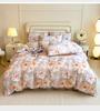 Sleep Grid Digital Printed Cotton Thickened Woolen Four Piece Set