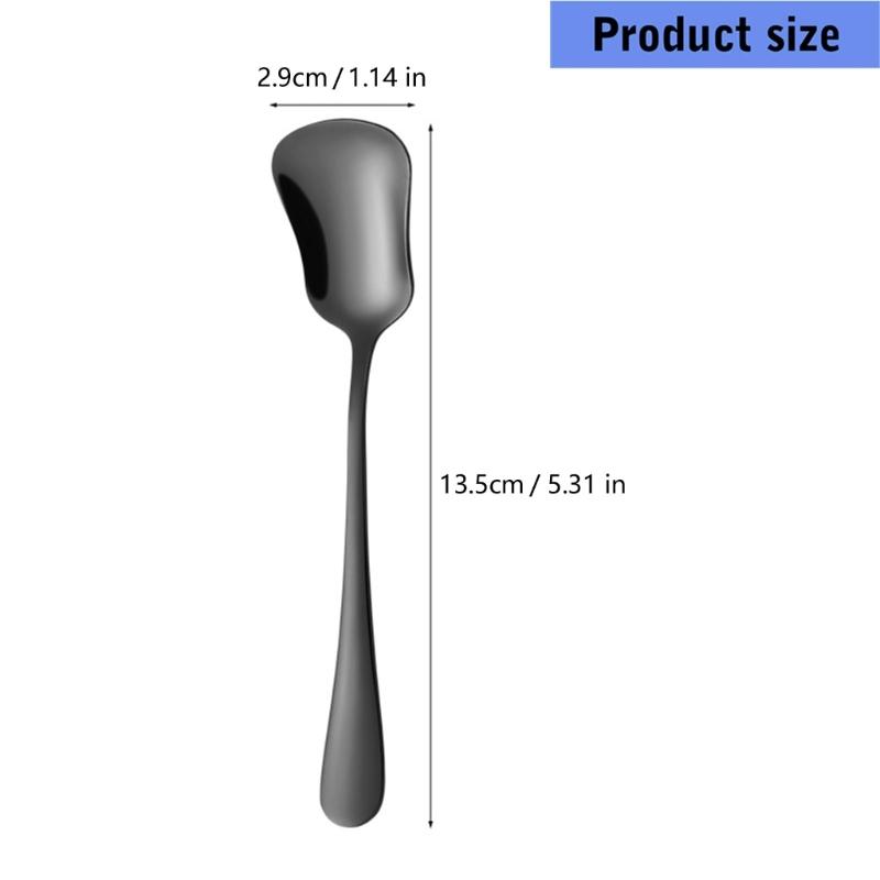 Gourd Shape Head Stainless Steel Small Shovel Spoon For Serving Ice Cream Yogurts And Other Sweet Dessert Treats