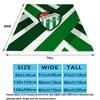 Bursaspor Flannel Blanket, High quality Comfortable for All Seasons, Home Decor, Warmth and Comfort