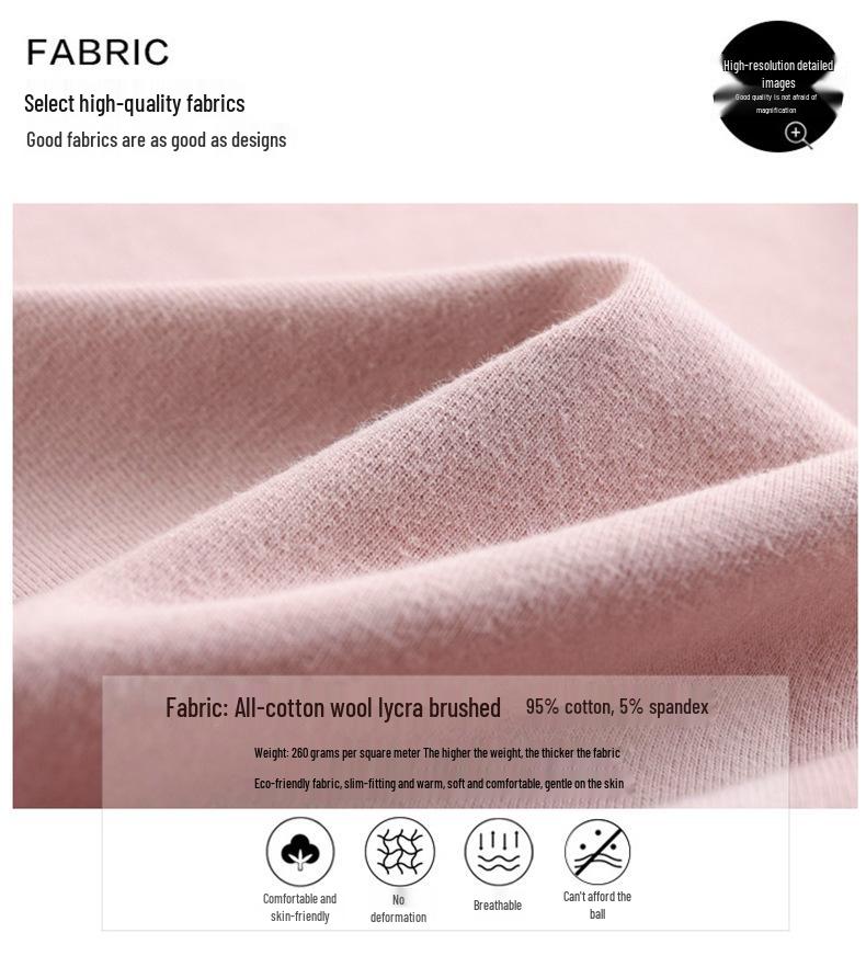 218 Korean Style Fleece-Lined Women's Long Sleeve Base Layer Top for Autumn/Winter