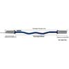 TLXT 1.2M Curved Barbell Bar