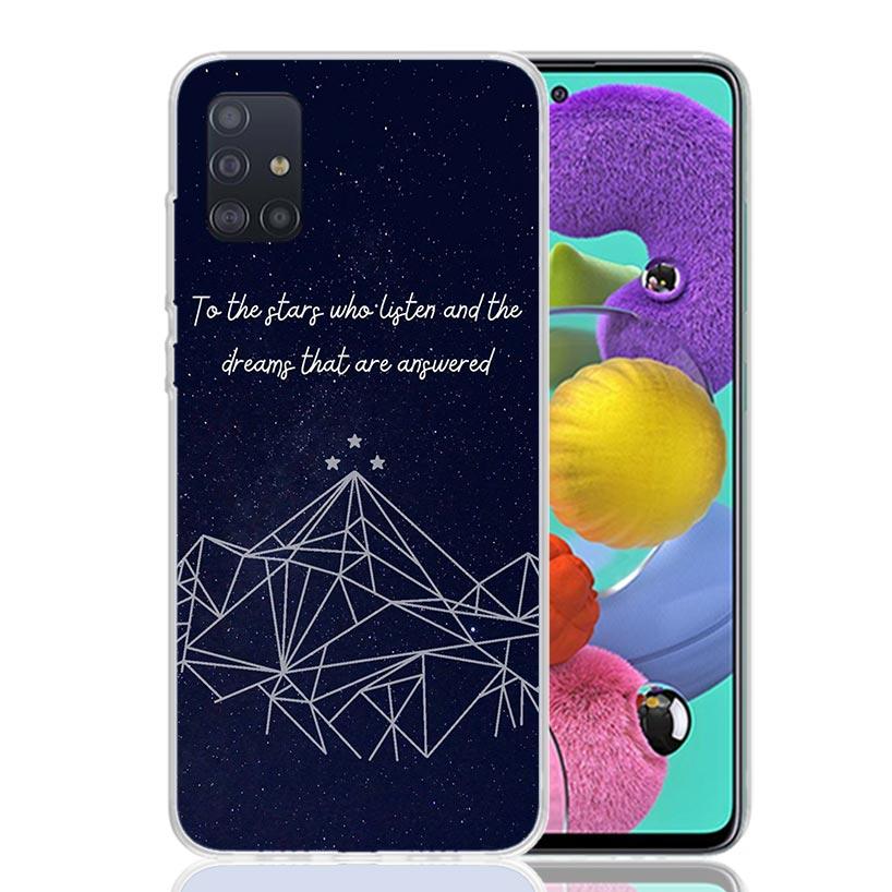 A Court of Mist Fury Sarah J Maas Phone Case For Samsung Galaxy A52 A32 A22 A12 A02S A50S A30S A51 A31 AA71 Note 20 Ultra 10 S10