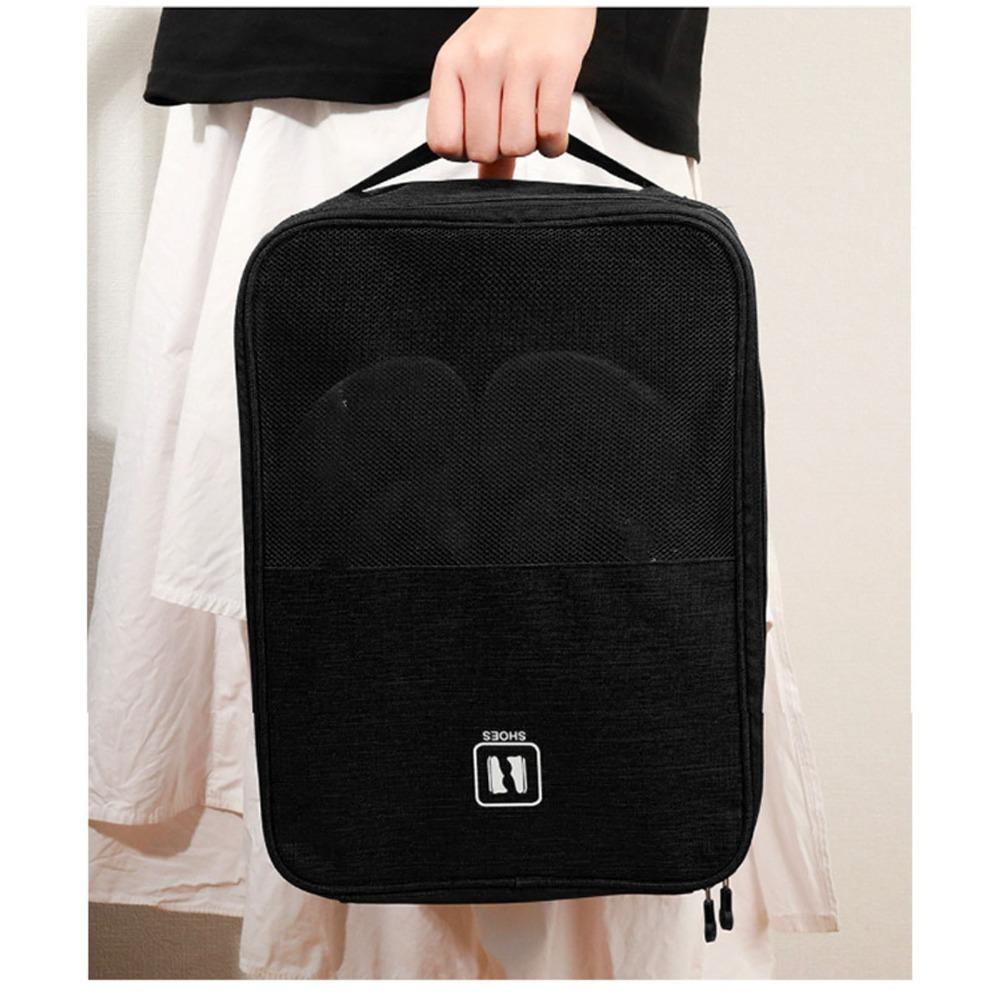 Dustproof Travel Shoe Bag  Travel Business Trip Gym Home Luggage Suitcase Dorm M чёрный
