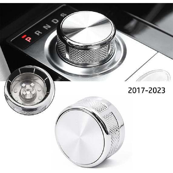 1x Chrome Rotary Gear Shift Selector Knob P Knob Upgrade for Range for Rover for L405 2017-2021 Replacement Car Part