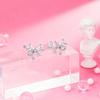 barbie Earrings Sterling Silver Sparkling Bow, Temperament, Niche Design, High-end Sense, Sparkling Gentle Style, Versatile for Daily Use BBE716663