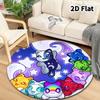 Aphmau Round Area Rug Carpet Rug For Living Room Bedroom Sofa Playroom Decor Nonslip Floor Mat