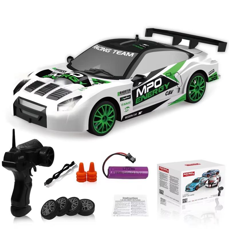 2.4G Cool High-Speed Drift Racing Car AE86 Model Remote Control Racing Car Four-Wheel Drive GTR Remote Control Car Boy Toy Gifts