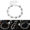 Geometric Metal Waist Belt With Hollow Circle Pattern For Spring And Autumn