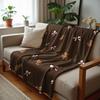 Dark Book Candle Soft Flannel Blanket Breathable Warm Throw for Office Car Sofa Kids Room Birthday Xmas Gift