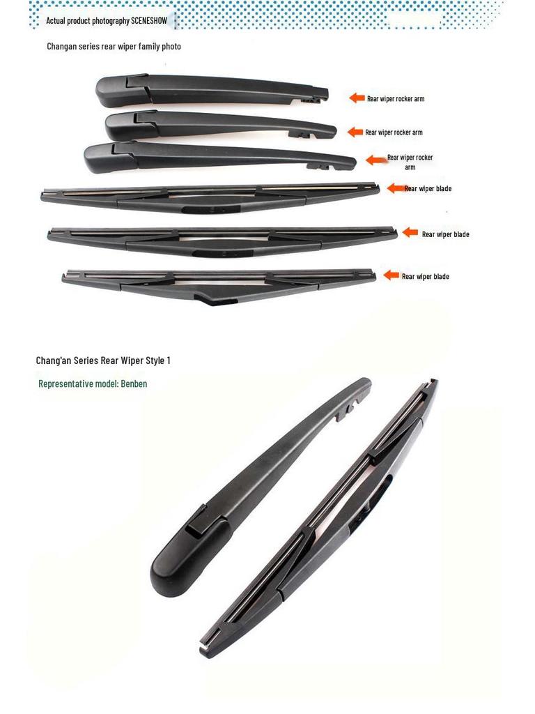 Compatible Rear Wiper Blade for Changan CS35/CS75/CS55/Benben/CS15/Yidong/Zhishang XT/Auchan