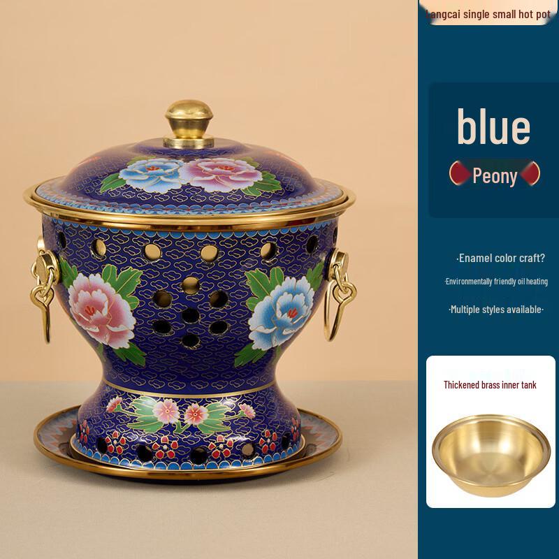 Hanyou Commercial Single Person Enamel Copper Hotpot