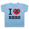 I Love Bees Animal Rights Lover Save The Animals Honey Kids Childs T-Shirt