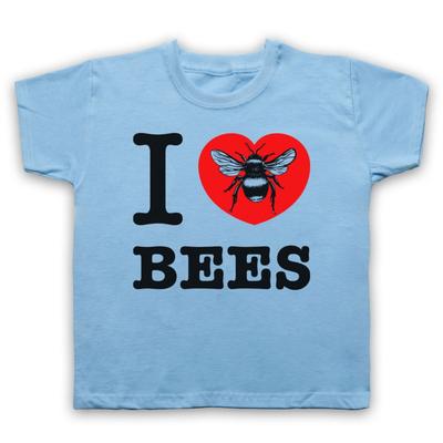 I Love Bees Animal Rights Lover Save The Animals Honey Kids Childs T-Shirt