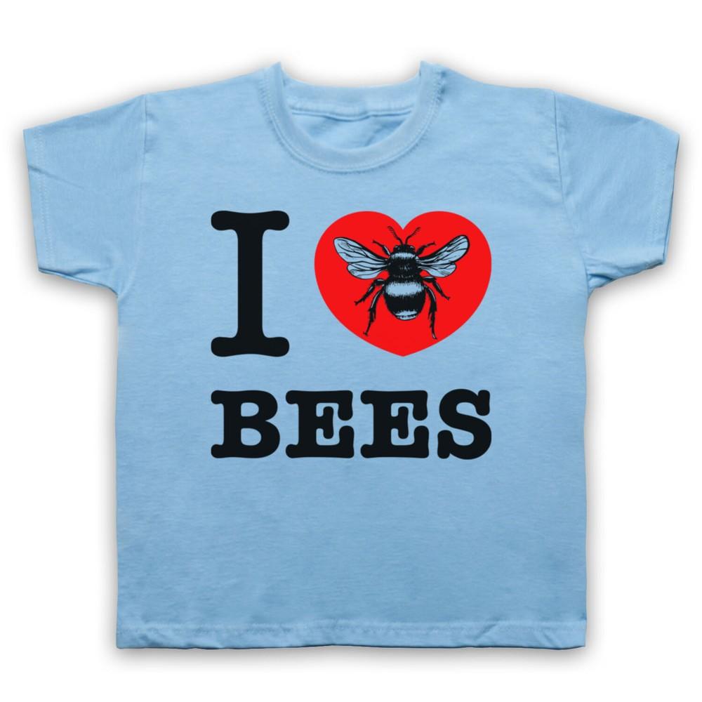 Я Люблю Пчел Любитель Прав Животных Спасите Животных Мед Детская Футболка XL