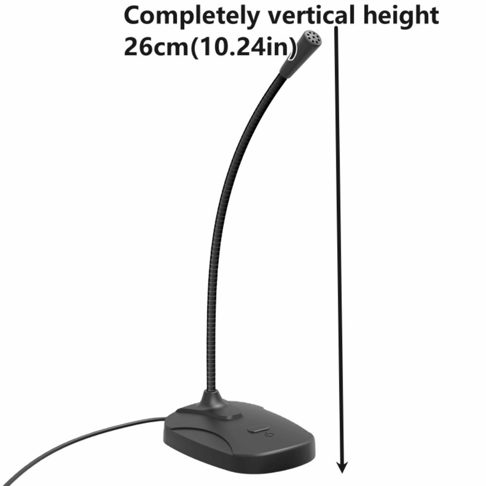 Adjustable Hose USB Desktop Microphone Hi-Fi High Fidelity Condenser Microphone  Vlog Creation