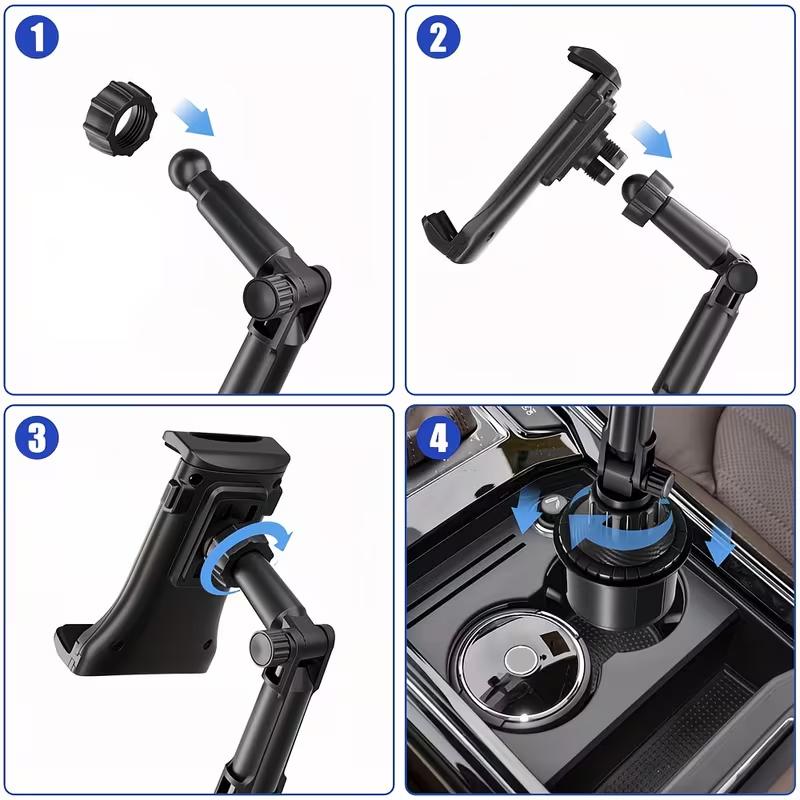 Car phone holder, car cup holder drink holder phone navigation holder, adjustable rotating phone holder