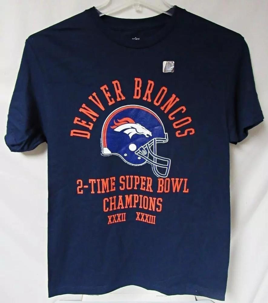 Denver Broncos Men Screened "2 TIME SUPER BOWL CHAMPIONS" T-shirt Unisex T-Shirt